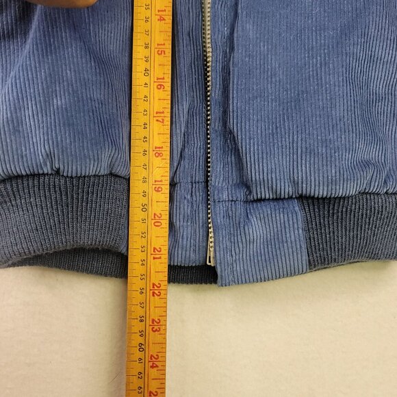 Vintage Woolrich Woman Slate Blue Corduroy Jacket S Poly Cotton Thinsulate USA - Picture 13 of 14